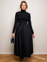 Astrid Skirt, Ebony Poplin