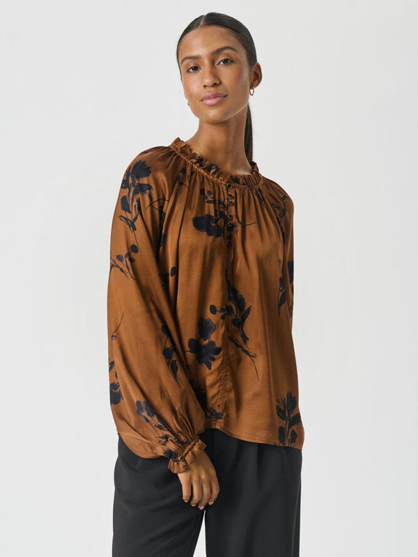 Venessa PW Blouse, Brown/Black