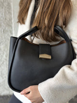 Liane, medium crossbody, Black