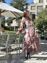 Brown Flower Dress
