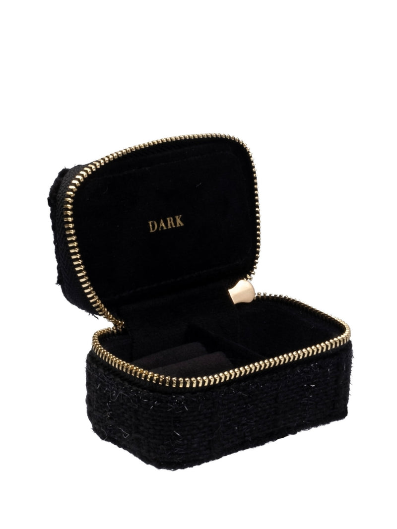 Tweed Jewellery Box Micro, Black