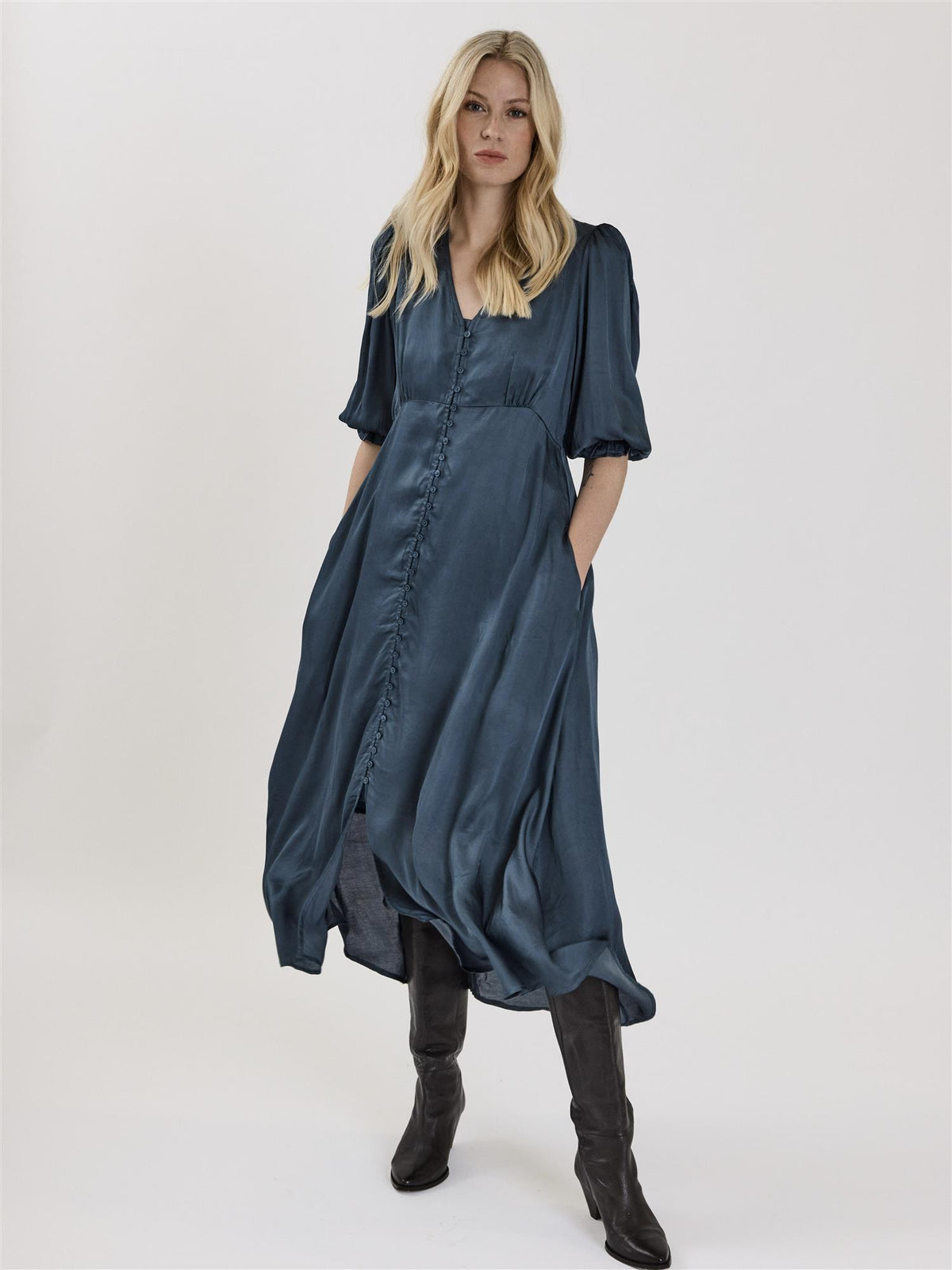 Kiley dress, Orion Blue