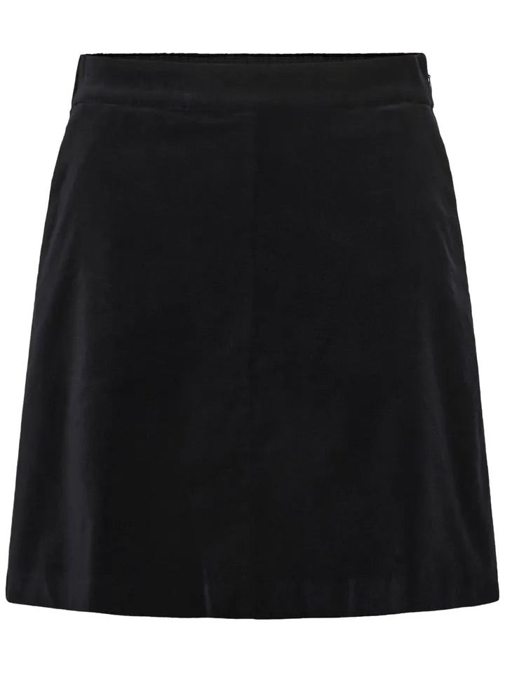 Lings PW Skirt, Black velour