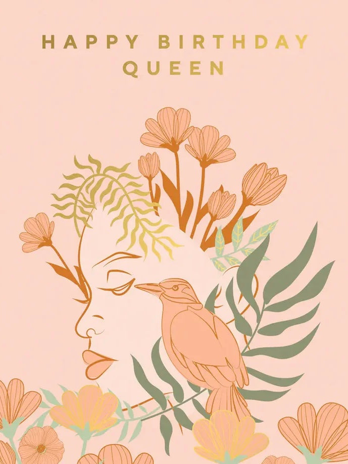 Happy Birthday Queen Postcard