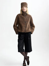 Zola lamb fur jacket, Brown