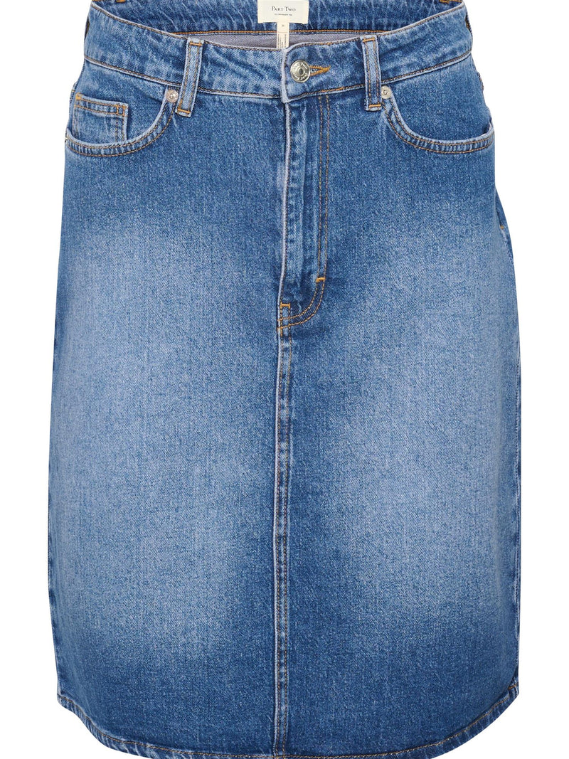 Leja PW Skirt, Medium Blue Denim