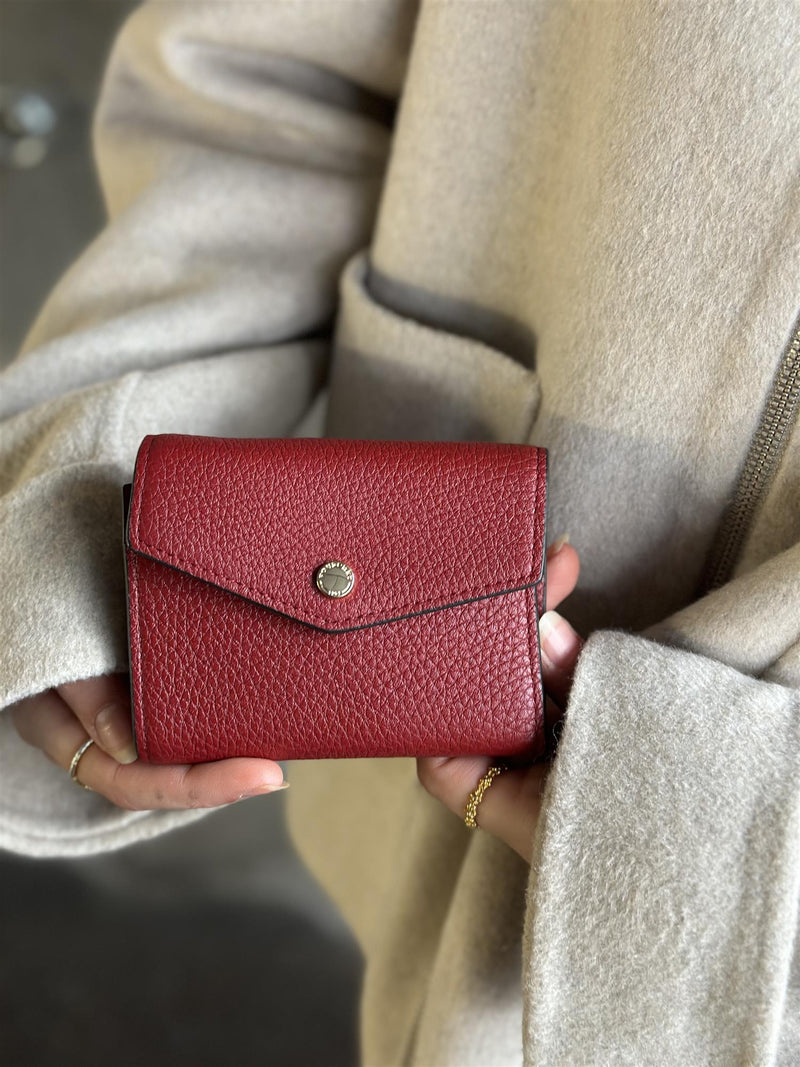 Flap Wallet Coin & card, Rouge