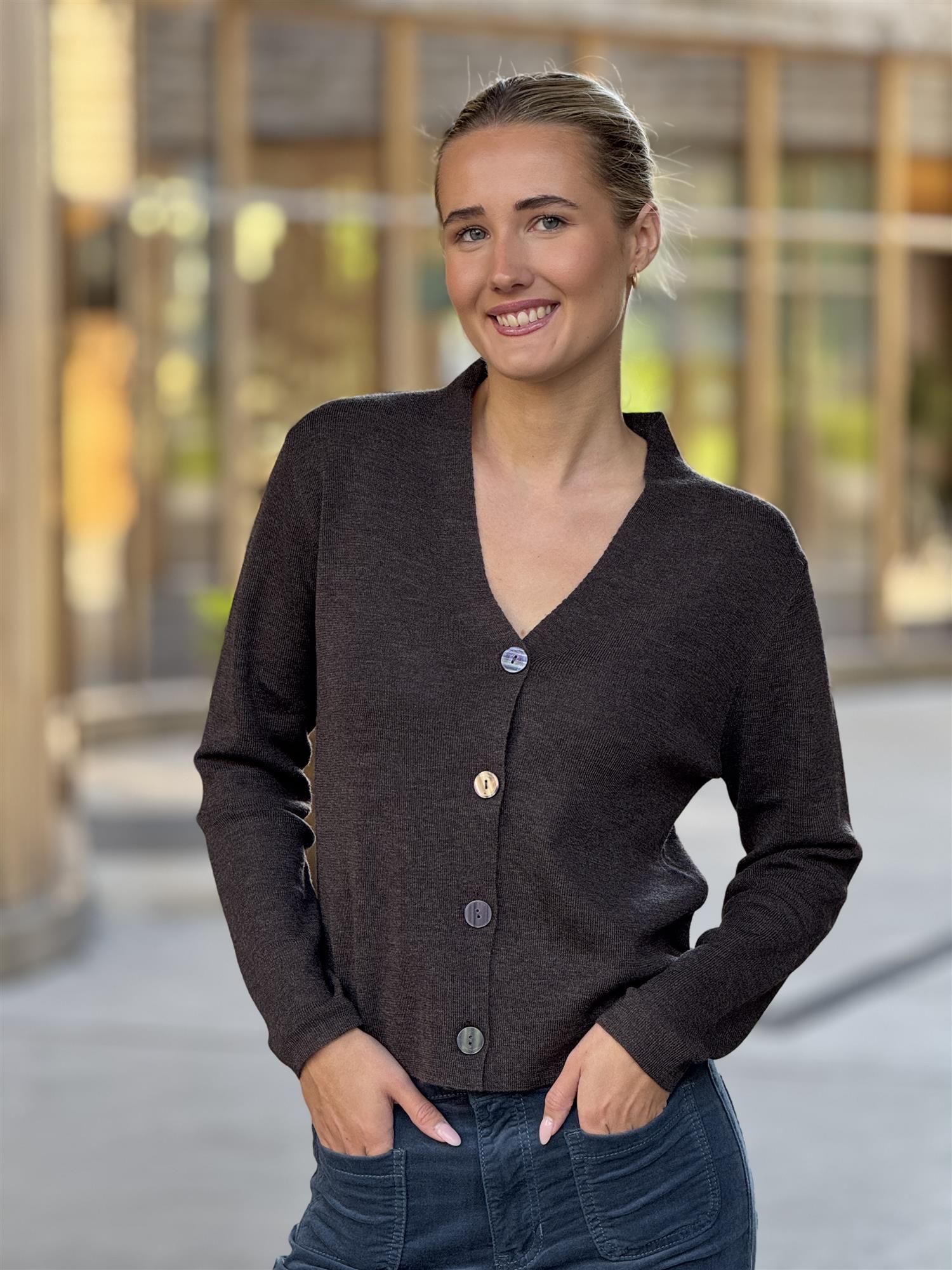 Cait Cardigan, Brown