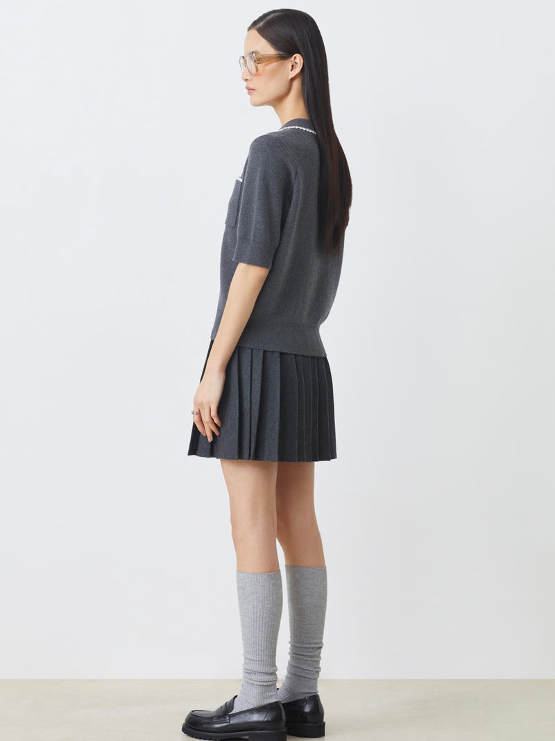 Polka Sweater, Black
