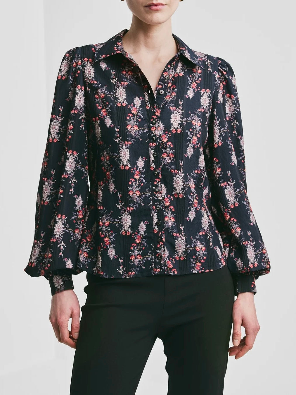 Bohemian Blouse, Midnight Paisley