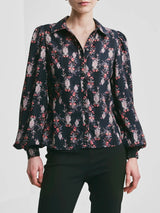 Bohemian Blouse, Midnight Paisley