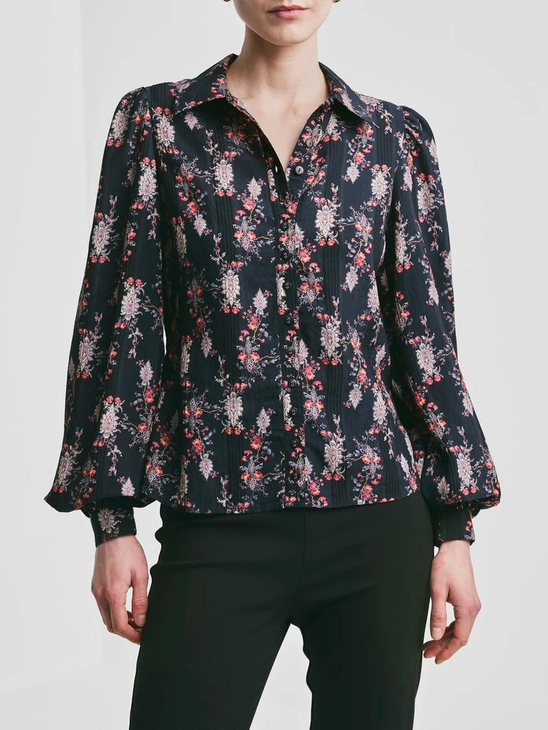 Bohemian Blouse, Midnight Paisley