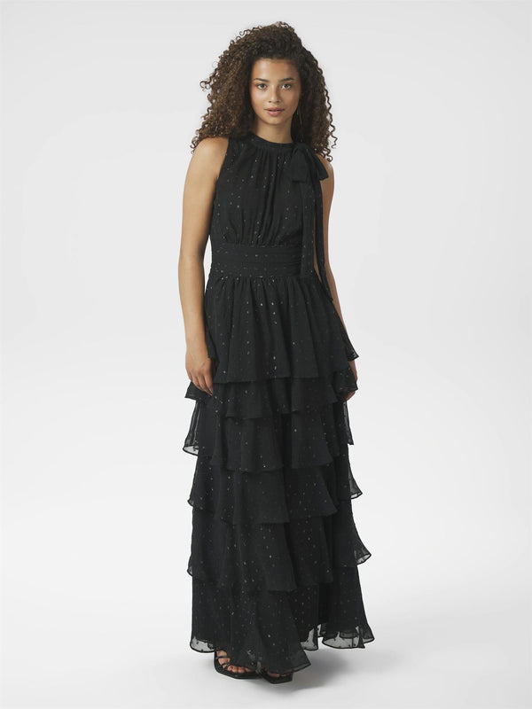 Marli Glitz Dress, Black