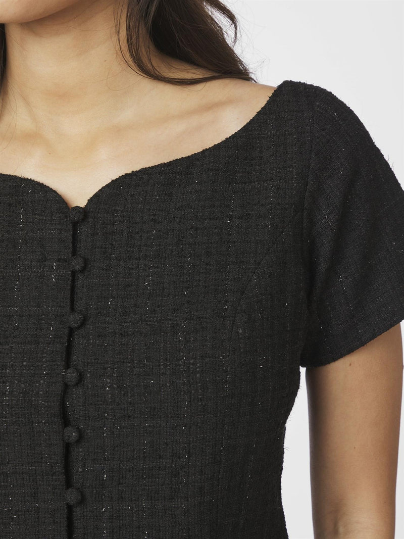 Tango Boucle Top, Black