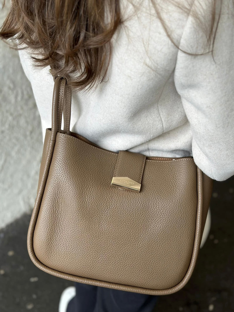 Liane, medium crossbody, Taupe