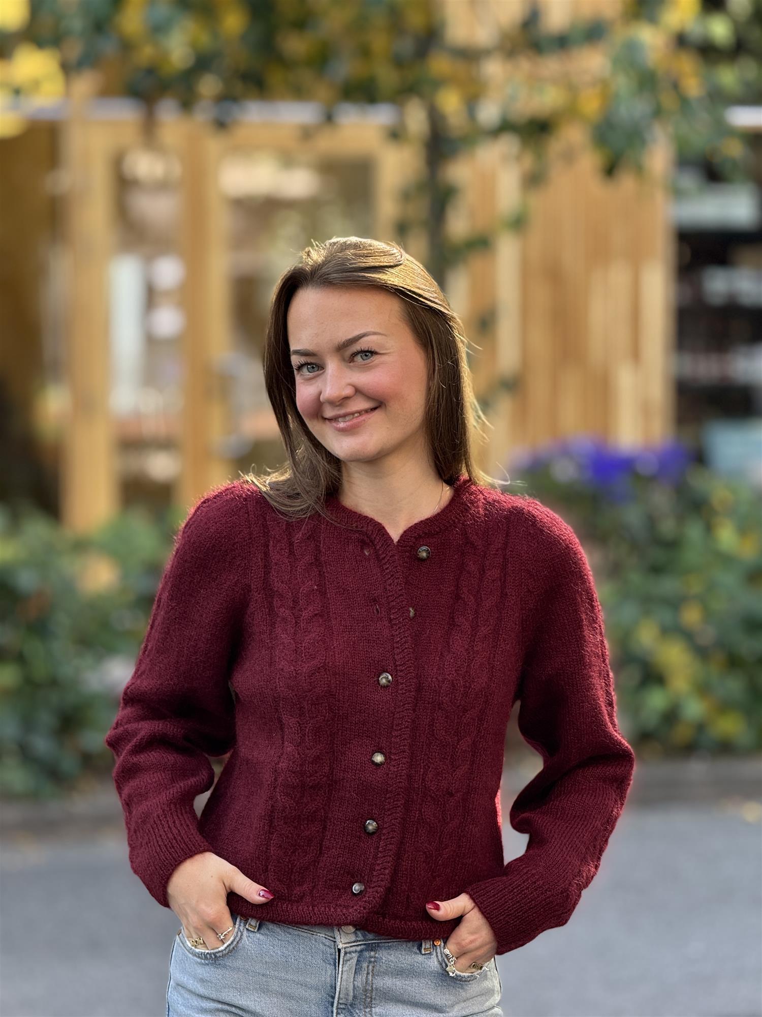 Edge Cardigan, Bordeaux