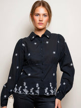 Live Blouse, Noir Embroidery