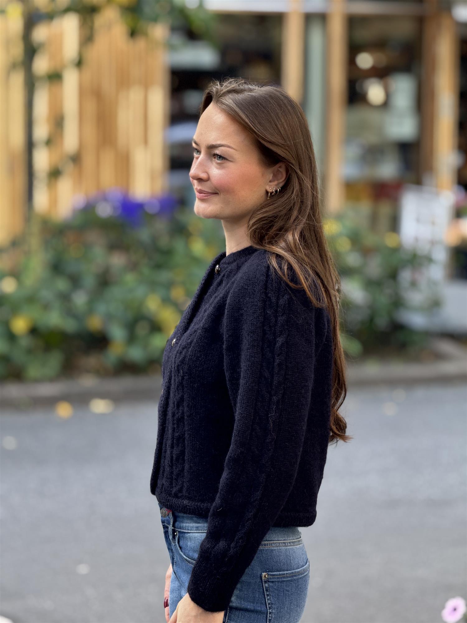 Edge Cardigan, Midnight Blue