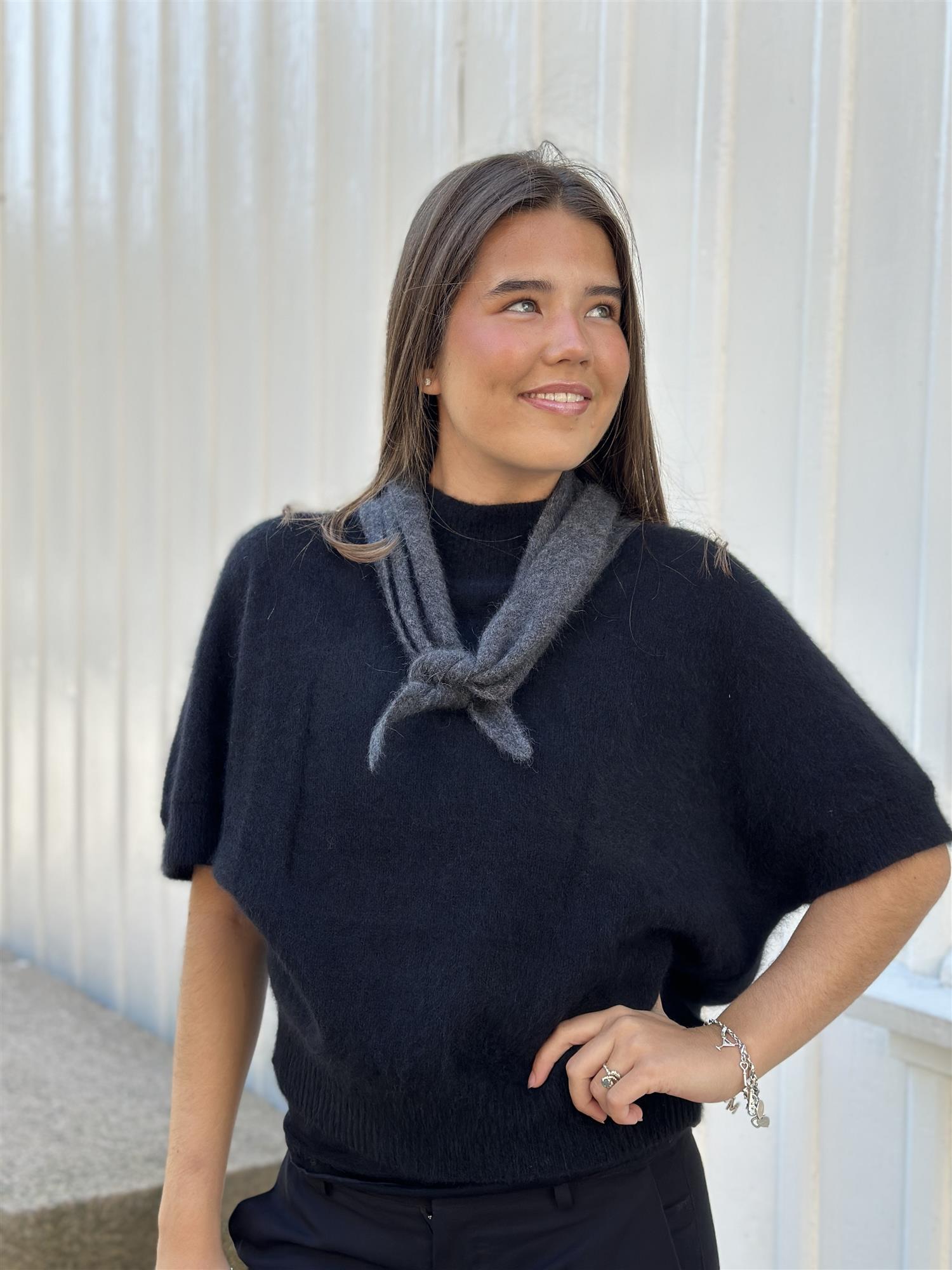 PAULA Scarf, Dark Grey