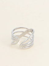Large ring - Entertified rings, silver