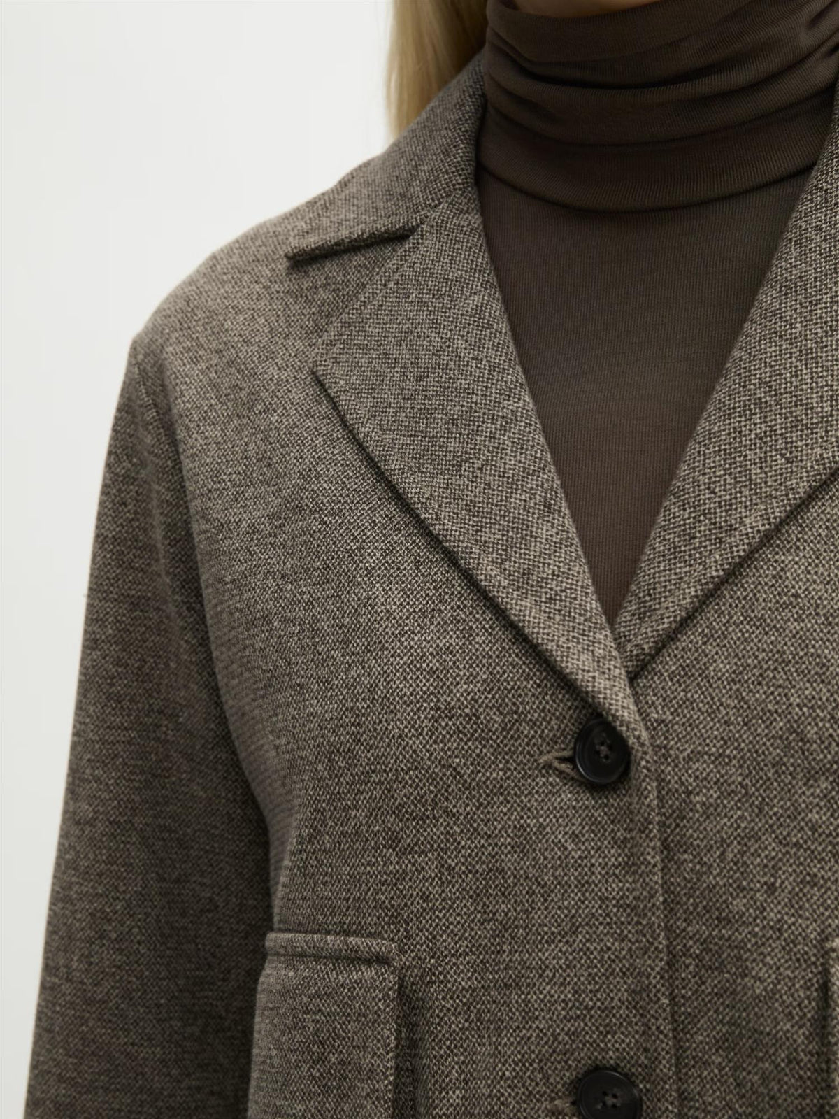 Jersey Blazer, Dark Brown