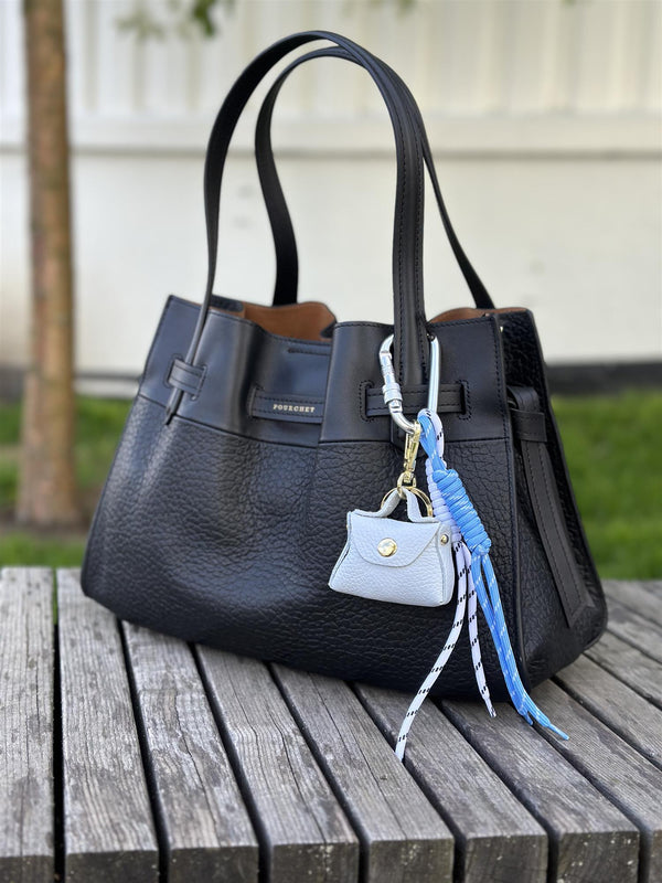 Bag Charm, Sky Blue Purse