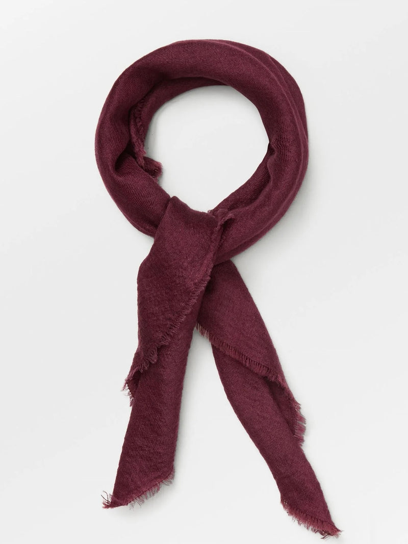 Cashma Small Scarf, Burgunder
