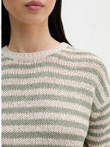 Pullover, shortsleeve, round-neck, striped