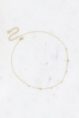 Necklace, mini gingkos