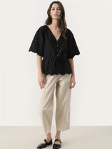 Rosalie PW Bluse, Sort
