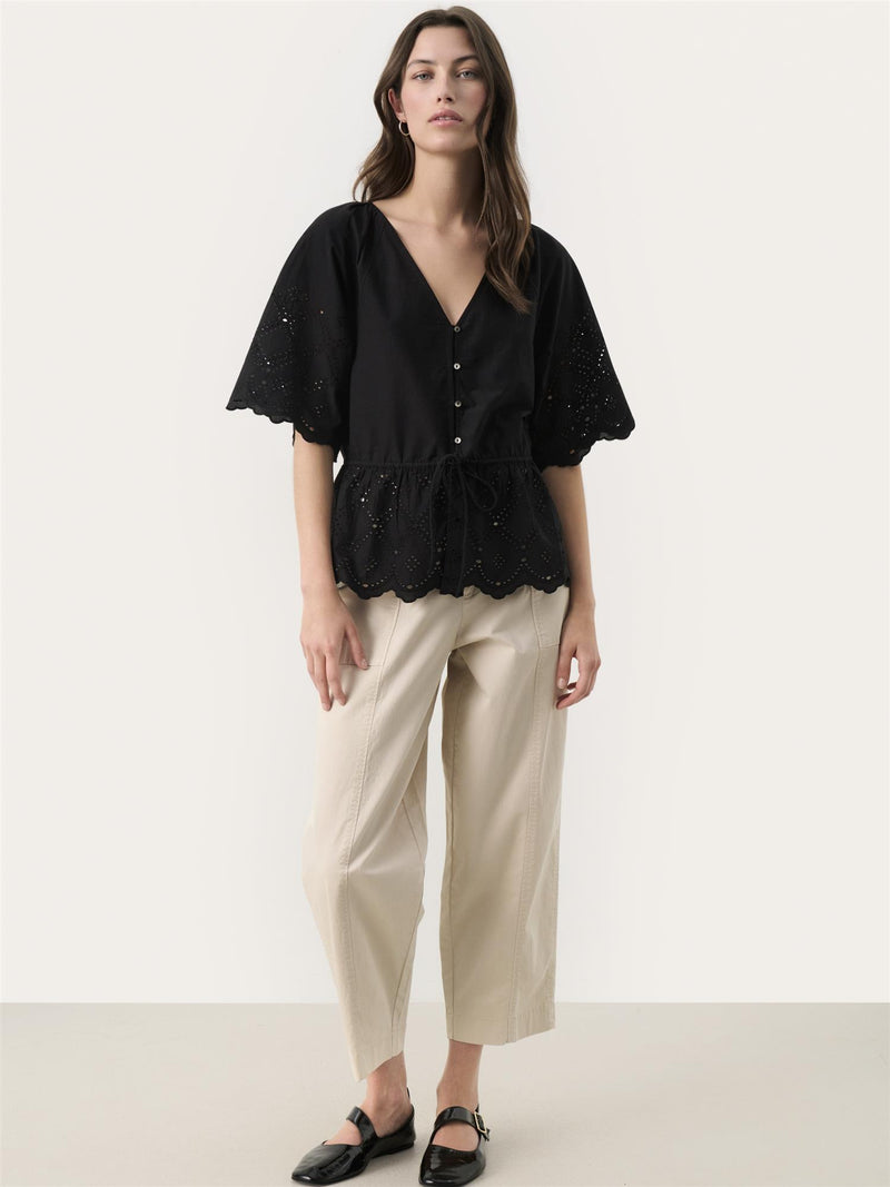 Rosalie PW Bluse, Sort