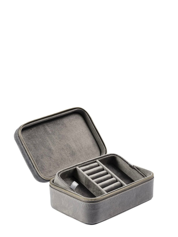 VELVET JEWELLERY BOX, Dark Grey