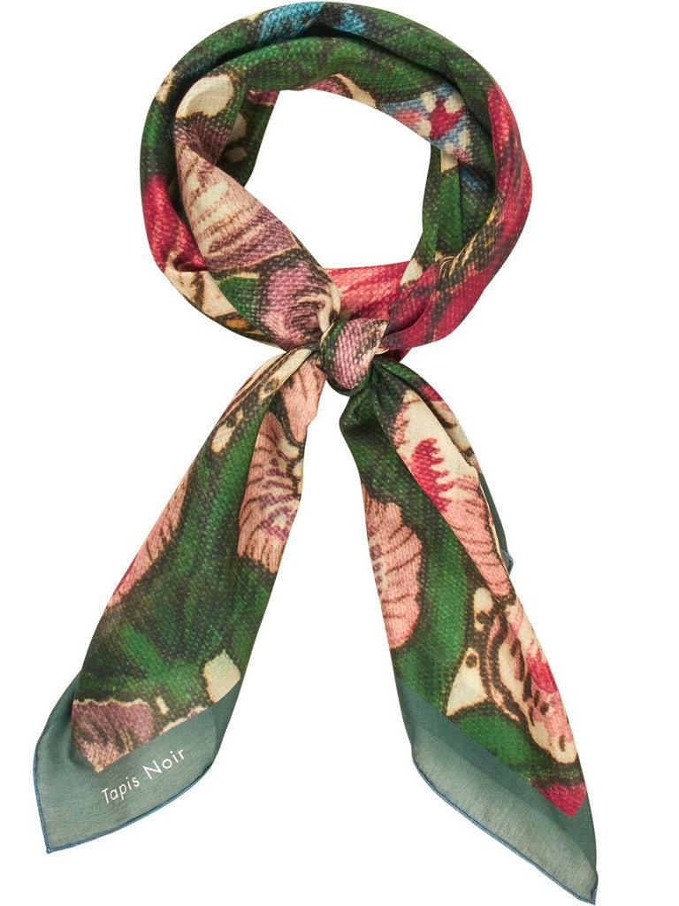 Large Light Green Bloom Scarf