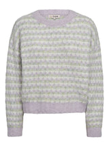 Sassi knit pullover, Green/Purple
