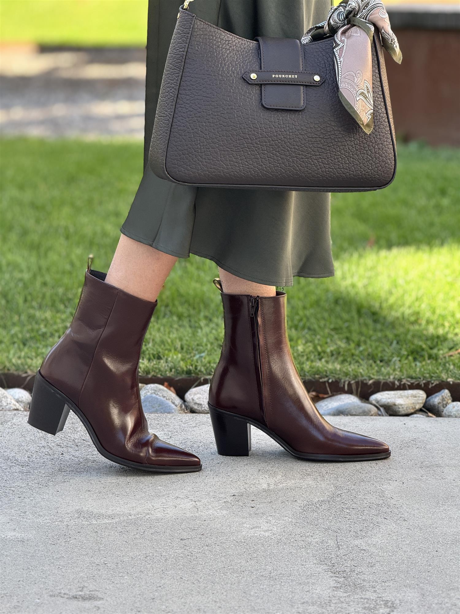 Boots, Tan Marte Calf 080, Brown