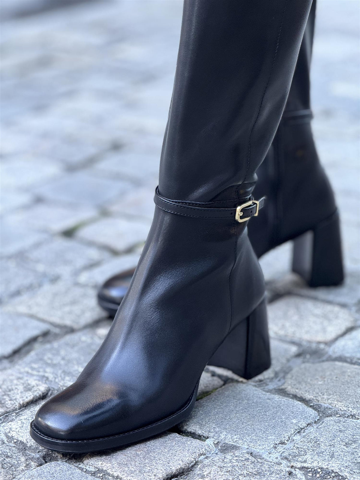 Long Boot, Black calf 80