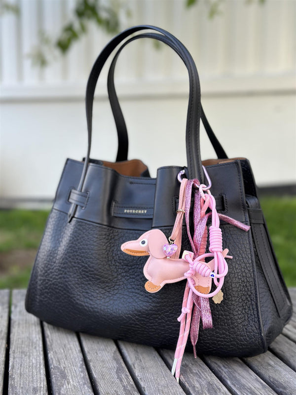 Bag Charm, Pink Dachs
