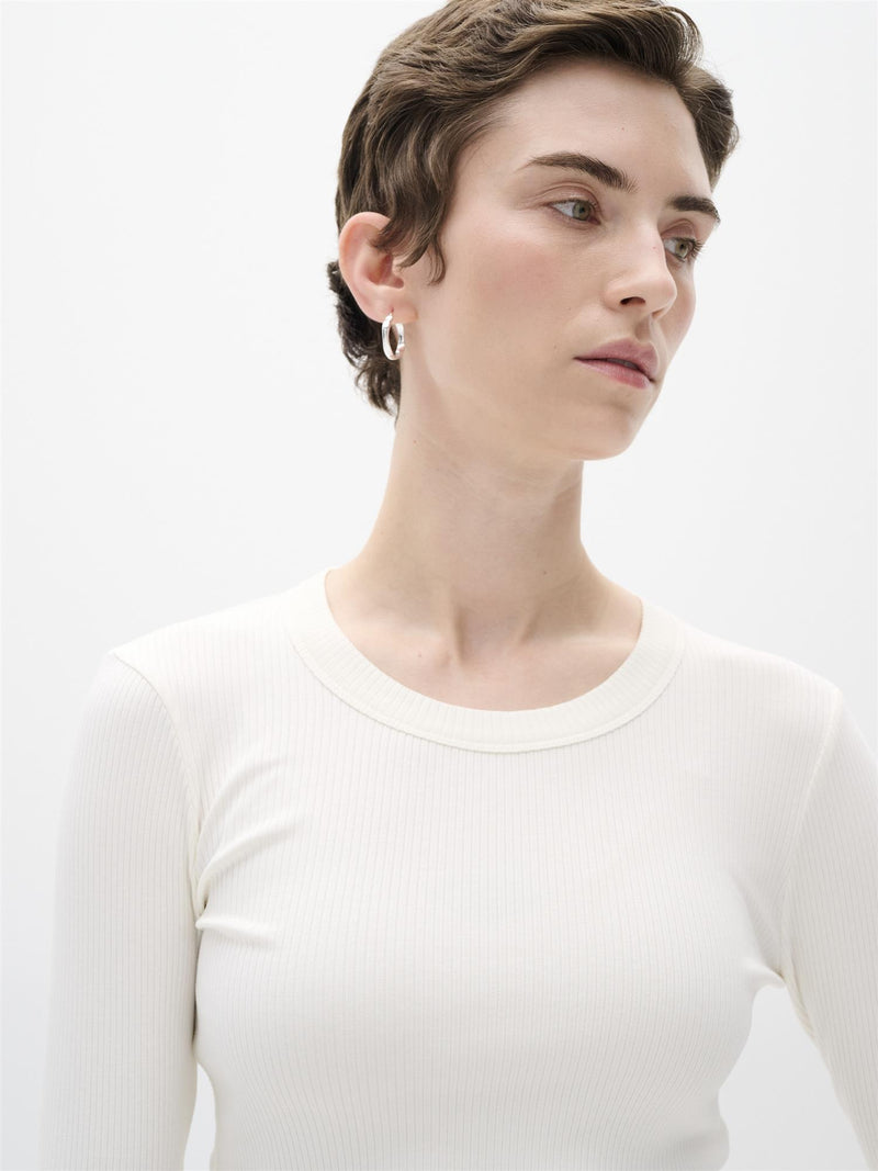 Dagna IW T-Shirt Long sleeve, Whisper White