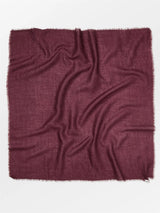 Cashma Small Scarf, Burgunder