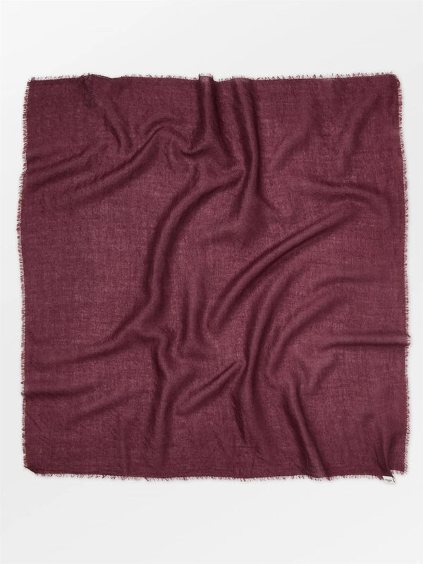 Cashma Small Scarf, Burgunder