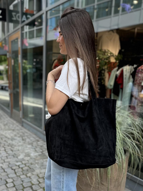 Suede Eden Bag, Black