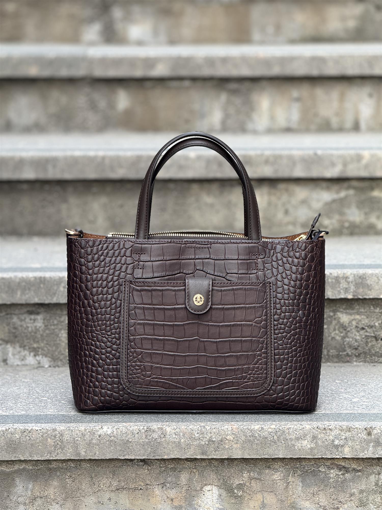 Bridesoft bag, Crocco Marron