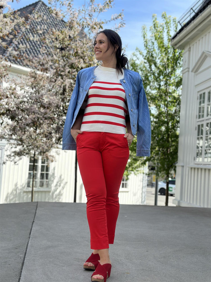 Thareza - Trousers, Sweet Red