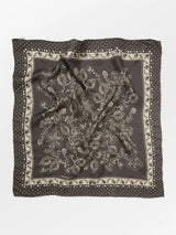 Dotted Flora Sia Scarf, Brown