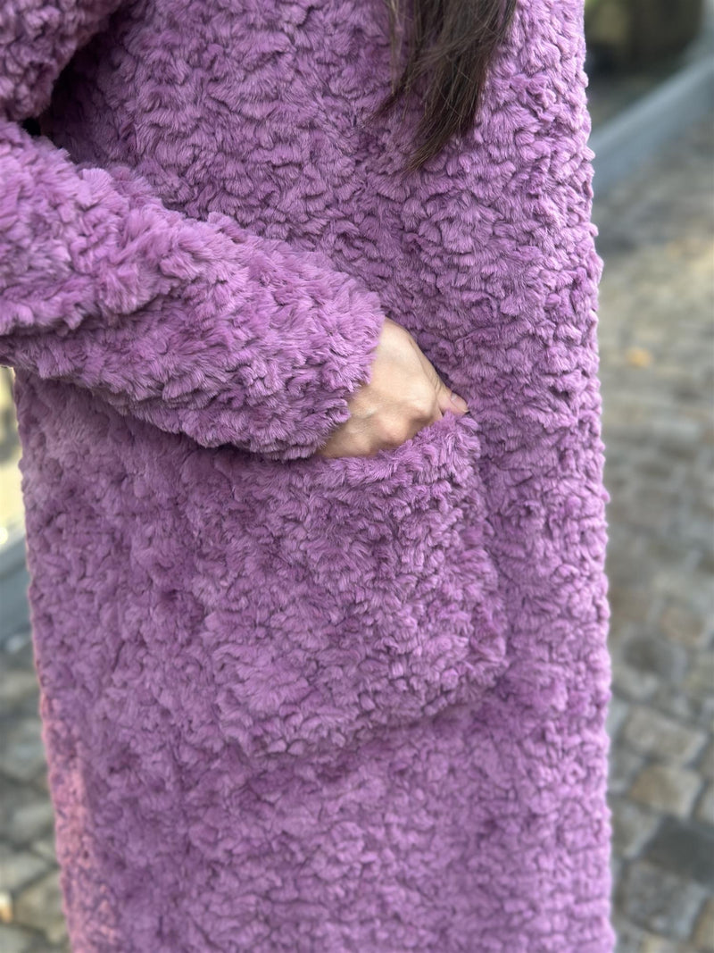 Fake Fur Coat, Rosa