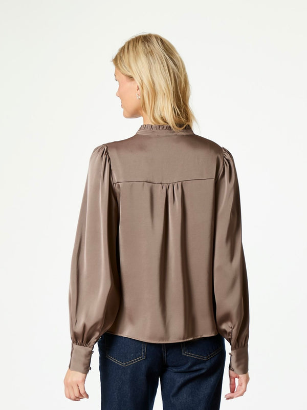 Massima Drapy Satin Blouse