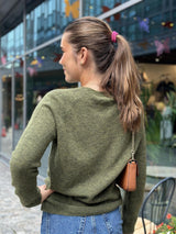 FIONA Sweater, Dark green Melange