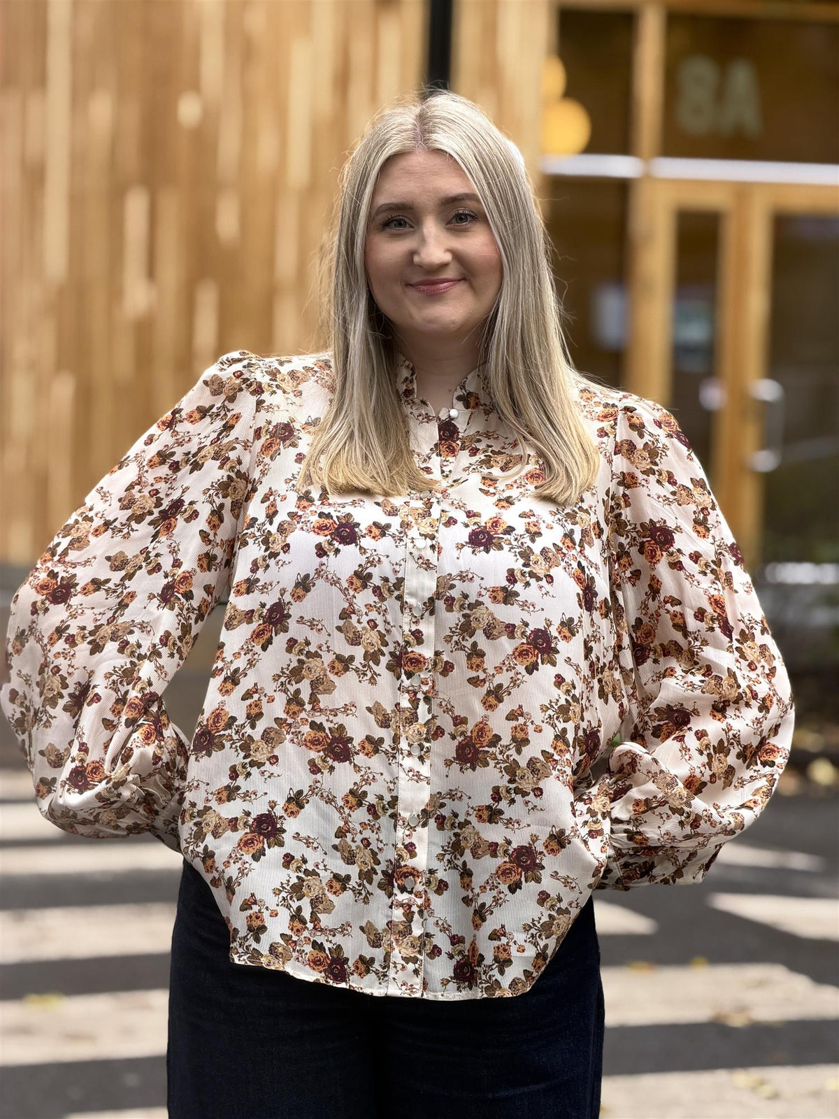 Organza Blouse, Vintage Posy
