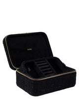 Tweed Jewellery Box, Black