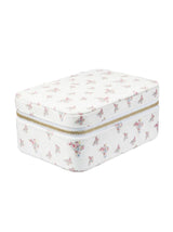 Velvet Jewellery Box, Off White Butterfly